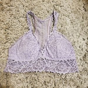 Aerie lavender lace bralette M